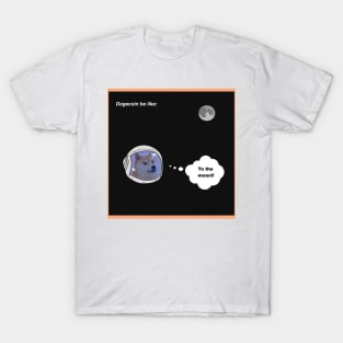 Dogecoin: To the Moon T-Shirt